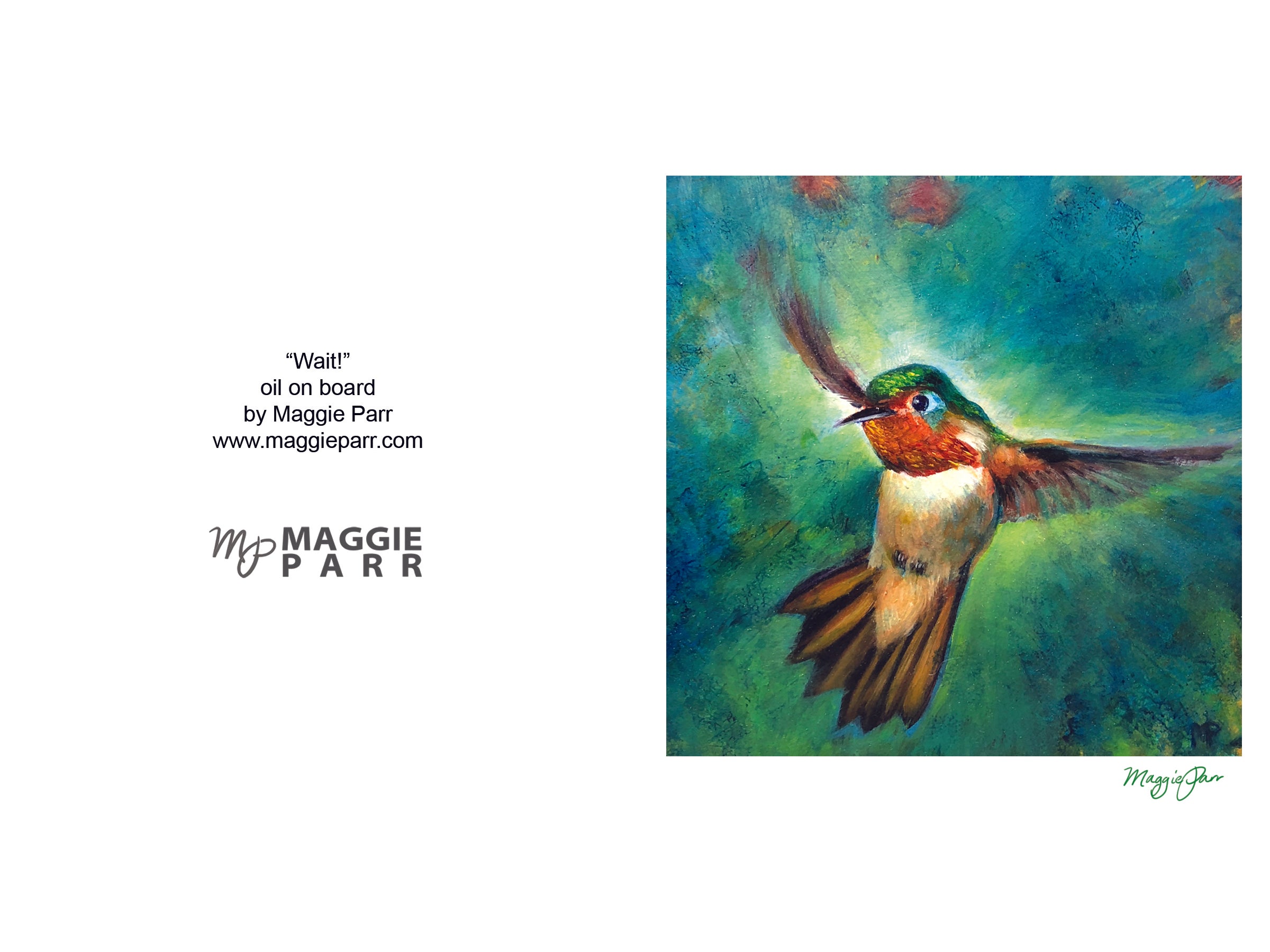 Greeting Card - Hummingbird 2